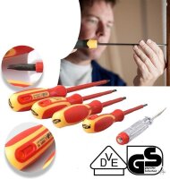 VDE-Elektriker Schraubendreher-Satz 5 tlg. VDE Schraubenzieher