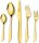LB Besteck Set GOLD 72 teilig 18/10 Edelstahl für 12 Personen
