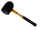 Gummihammer Kunststoffhammer Hammer 1000 gr. mit Metallstiell