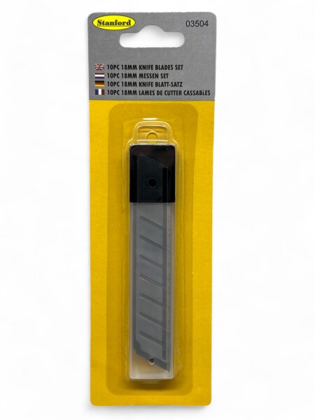 Ersatzklingen 18mm für Cutter Messer Standard 10Stück