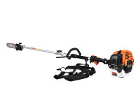DAEWOO DAMTX520 Benzin Motorsense 5in1 Multitool, 52 cc, Profi-Tragegurt und inkl. 1m Verlängerung 3 PS Kombigerät Heckenschere Hochentaster Kombisystem Freischneider fs 2-Takt Test Oberklasse 1,4