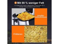 Heißluftfriteuse 5.5L XXL Airfryer Friteuse Fritteusen 1800W