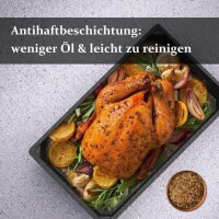 Scheffler Antihaftbeschichtete Auflaufform Backform für Multigrill 335c235mm
