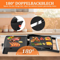 Kontaktgrill 2200W Tischgrill Elektrogrill Grill Panini Maker Sandwich Toaster