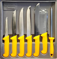 Messer Set 7 tlg. Metzgermesser Kochmesser Rostfrei...