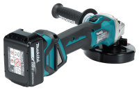 Makita Akku Winkelschleifer 18V - 2x Akku + Netzteil DGA511