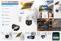 Jortan Solar Kamera Outdoor  mit Simkarte 4G IP66