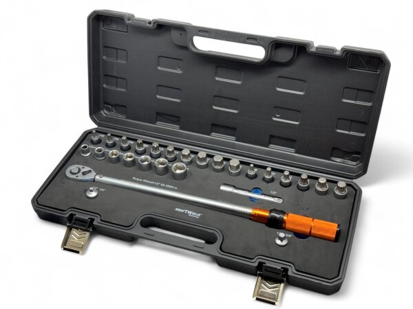 Drehmomentschlüssel 1/2 Zoll  50-350 NM mit Umschaltfunktion mit  Bits Set
