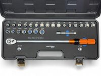 Drehmomentschlüssel 1/2 Zoll  50-350 NM mit Umschaltfunktion mit  Bits Set