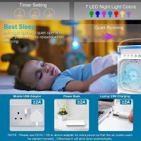 3in1 Luftkühler Verdunstungskühler Klima mit Kaltdampf Ventilator