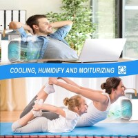 3in1 Luftkühler Verdunstungskühler Klima mit Kaltdampf Ventilator