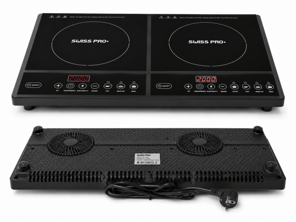 Induktion Kochplatte Doppel Elektrisch mit Timer 4000W