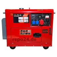 UltraToolz UT-DG5000W Diesel Stromerzeuger Generator Notstromaggregat 5,0 kW mit E-Start