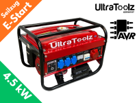 UltraToolz 4-Takt Benzin W8500E Stromerzeuger Generator Stromgenerator mit E-Start