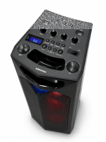 MEDION Bluetooth Party-Soundsystem Partylautsprecher LED mit Mikrofon Karaoke