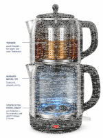2200W Elektrischer Teekocher Caymatik Samowar 2.7L Wasserkocher