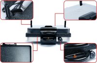 Frank&Müller 2000W Edelstahl Multigrill Kontaktgrill Lahmacun Makinasi Toaster