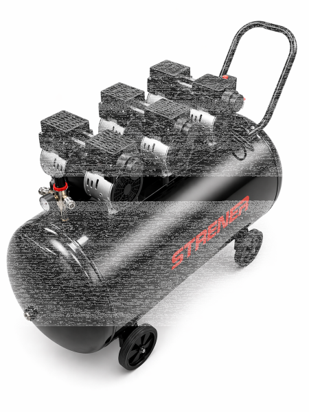 STRENER Ölfrei Flüsterkompressor 200L 3PS/8 Bar Geräuscharmer Kompressor
