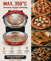 Steinofen Pizzamaker Lahmacun/Pizza /Fisch/Fladenbrot /Maronen ROT