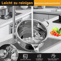 Scheffler Edelstahl Kochtopf Set Induktion 10 teilig