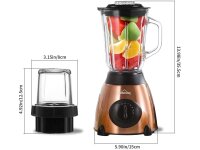 Standmixer 1.5L Smoothie Frucht Maker Cocktail Mixer...
