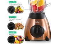 Standmixer 1.5L Smoothie Frucht Maker Cocktail Mixer Blender Glas