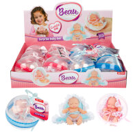 BEAU Babypuppe 12cm in Ball 2Var