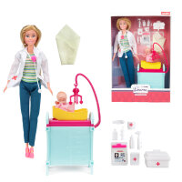 LAUREN Teenager-Puppe -Arzt- mt Zbh und baby