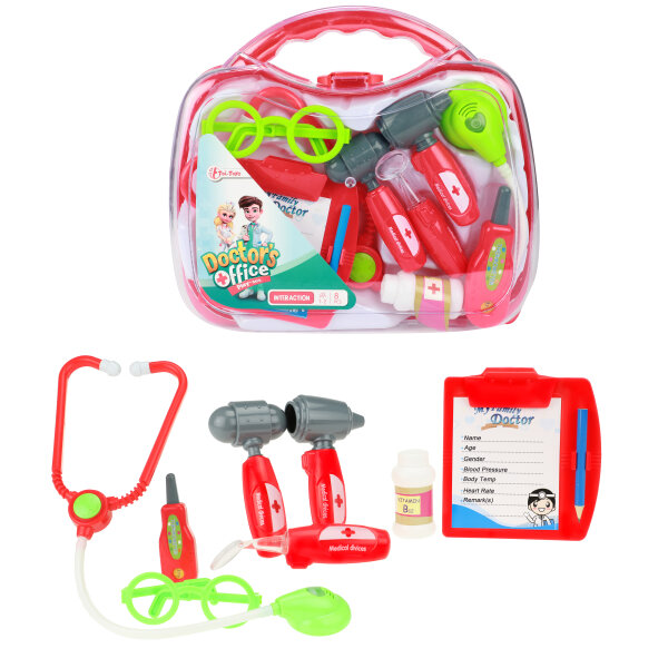 DOCTOR Doktor-Set mt Zbh+Stethoskop im Koffer