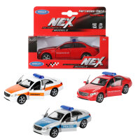 WELLY NEX MBenz E-class -Notdienst Einsatzwagen 3-Var