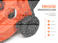 Benzin 4 Takt Rasenmäher  / Mulchmäher 99CC 1800W 3.5PS
