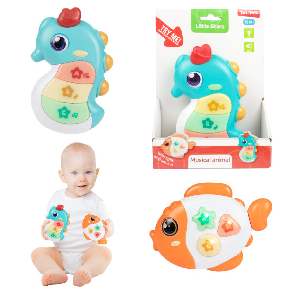 LITTE STARS Baby Musik Tier Fisch_Seepferd.+L-T 2V