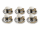 6er Set Mokka Tassen Untertassen 90ml