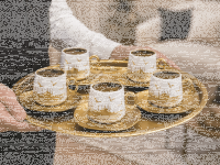 6er Set Mokka Tassen Untertassen - Istanbul 90ml