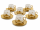 6er Set Mokka Tassen Untertassen - Istanbul 90ml