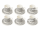 6er Set Mokka Tassen Untertassen 190ml