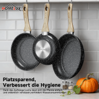 3 tlg Pfannenset Bratpfannen Set antihaftbeschichtet...