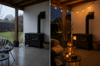 KOCHMANN XL Grillkamin Kuzine Soba Ofen Küchenofen Terrassenofen Holzofen Outdoor Ofen