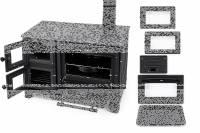 XXL Grillkamin Kuzine Soba Ofen Küchenofen Terrassenofen Holzofen Outdoor Ofen