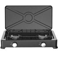 2 flammig Gaskocher Campingkocher inkl.Schlauch 1,50m...