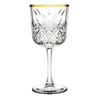 Pasabahce GOLDEN TOUCH Timeless 4Trinkgläser mit Schüssel Set Timeless Gold 330 ml