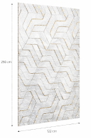 Wandpaneele Wandverkleidung Wandplatten PVC Marmoroptik Hochglanz  260 x 122 cm