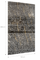 Wandpaneele Wandverkleidung Wandplatten PVC Marmoroptik Hochglanz  260 x 122 cm