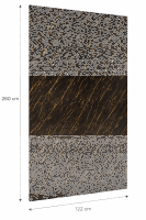 Wandpaneele Wandverkleidung Wandplatten PVC Marmoroptik Hochglanz  260 x 122 cm