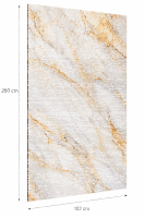 Wandpaneele Wandverkleidung Wandplatten PVC Marmoroptik Hochglanz  260 x 122 cm