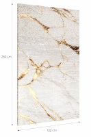 Wandpaneele Wandverkleidung Wandplatten PVC Marmoroptik Hochglanz  260 x 122 cm