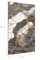 Wandpaneele Wandverkleidung Wandplatten PVC Marmoroptik Hochglanz  260 x 122 cm