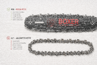 Boxer Ersatz Schwert  2 Ketten 38cm 0,325" 1,5mm