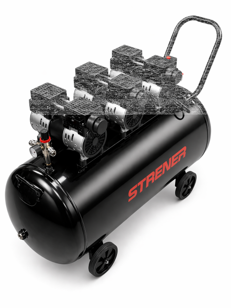 STRENER Ölfrei Flüsterkompressor 3PS/8 Bar Geräuscharmer Kompressor