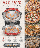 Steinofen Pizzamaker Lahmacun Pizza Fisch Fladenbrot Maronen